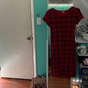 Black and white womens dress